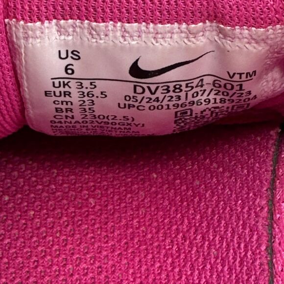 Nike ZoomX Pegasus 40 Shoes Womens Size 6 Pink DV3854-601 Running - Picture 9 of 9